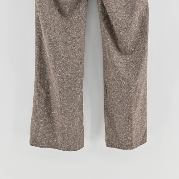 Vtg Y2k GAP Wool Silk Tweed Pants Womens Size 4 Flared Trouser Academia Neutral - Picture 12 of 14